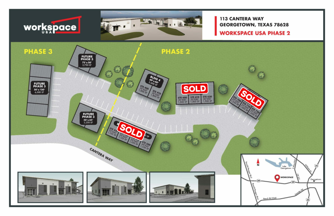Georgetown, TX office rental spaces with Workspace USA.