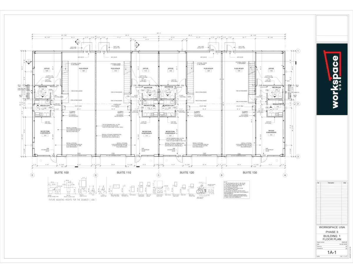 Georgetown TX Phase 3 building 1 floor plan.