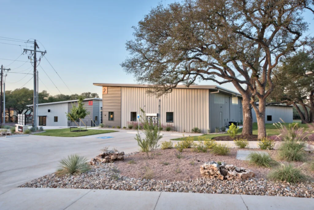 Multi-use buildings with office warehouse and storage space for growing businesses at Workspace USA
